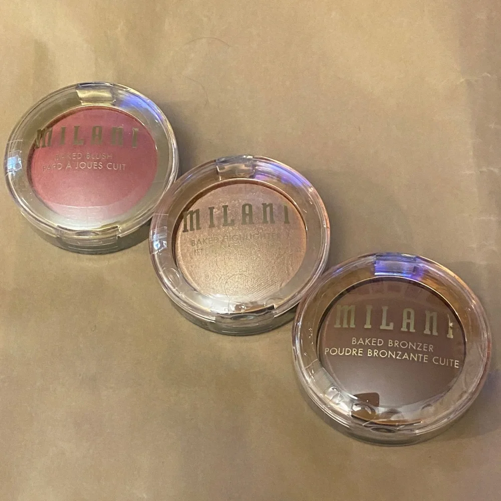 Milani baked collection: Blush, Highlighter & Bronzer